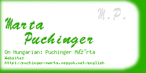 marta puchinger business card